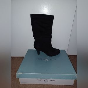 Jaclyn Smith Suede heeled boots